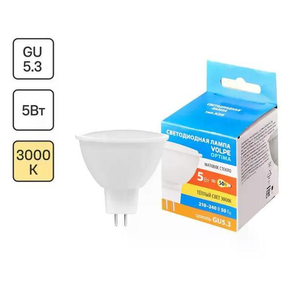 Изображение товара Умная лампочка Volpe Лампа светодиодная 5 Вт Эдисон 500 лм теплый свет