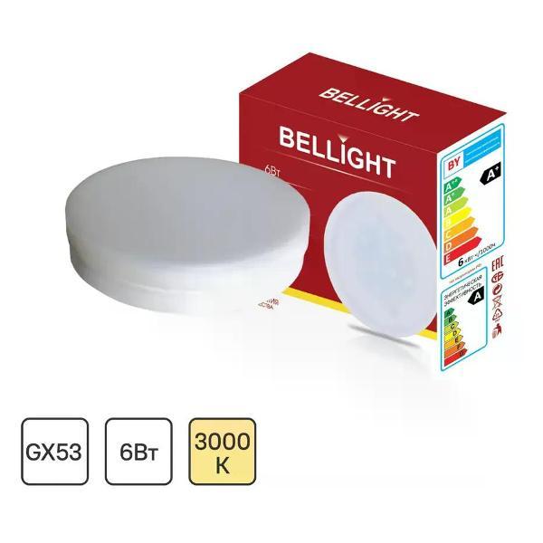 Изображение товара Умная лампочка BELLIGHT Лампа светодиодная GX53 6 Вт диск 500 лм теплый белый свет