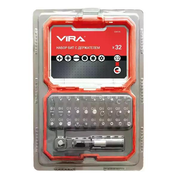 Изображение товара Шуруповерт VIRA Набор бит магнитных 554106, 32 шт.