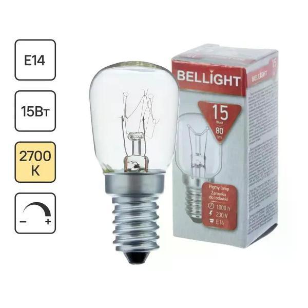 Изображение товара Умная лампочка BELLIGHT Лампа накаливания для холодильника E14 15 Вт свет тёплый
