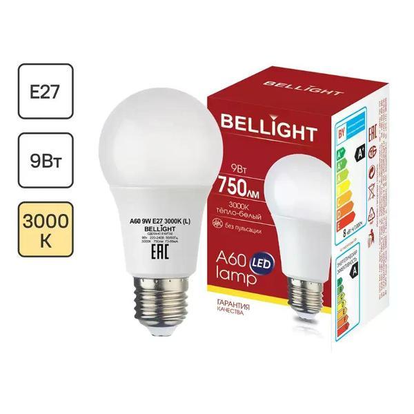 Изображение товара Умная лампочка BELLIGHT Лампа светодиодная E27 9 Вт груша 750 лм теплый белый свет