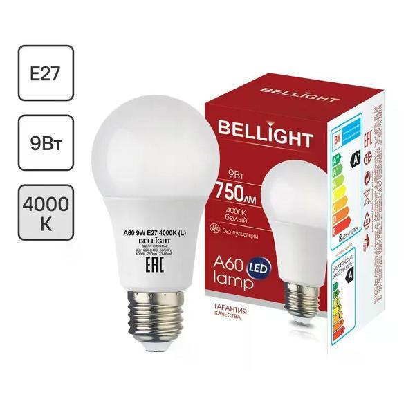 Изображение товара Умная лампочка BELLIGHT Лампа светодиодная E27 9 Вт груша 750 лм белый свет