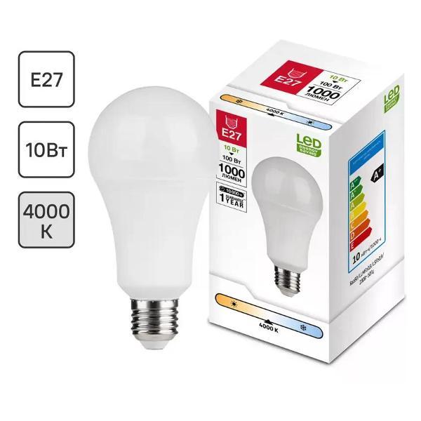 Изображение товара Умная лампочка нет бренда Лампа светодиодная E27 10 Вт груша 1000 лм белый свет