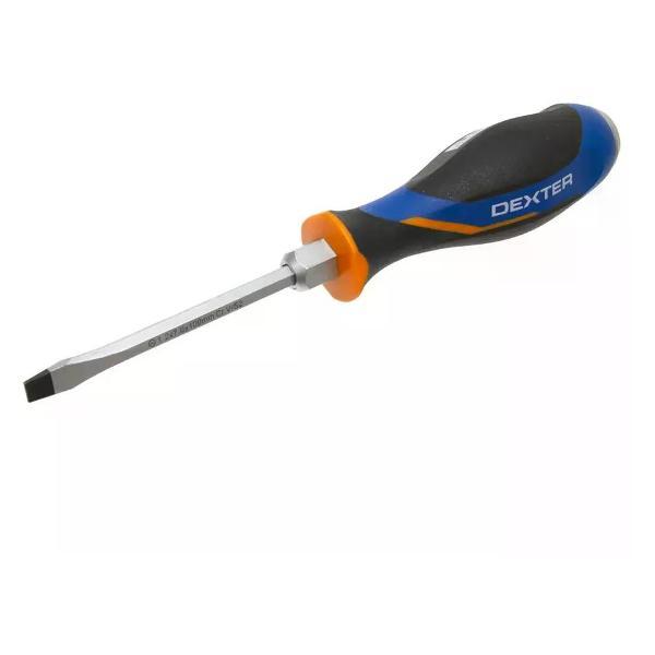 Изображение товара Отвертка Dexter Отвёртка ударная прямая SL7x100 мм