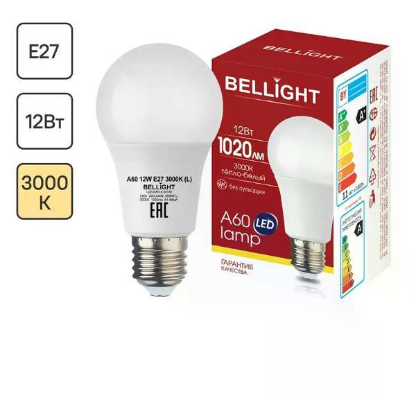 Изображение товара Умная лампочка BELLIGHT Лампа светодиодная E27 12 Вт груша 1020 лм теплый белый свет