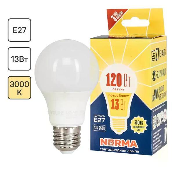 Изображение товара Умная лампочка Volpe Лампа светодиодная E27 13 Вт груша 1150 Лм, тёплый свет