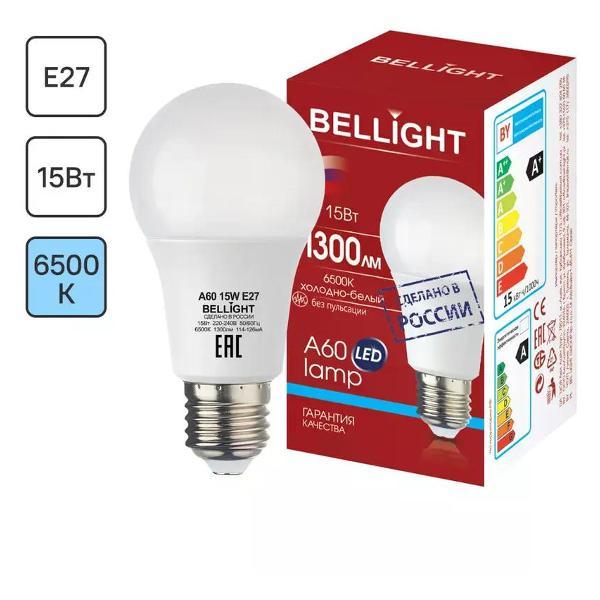 Изображение товара Умная лампочка BELLIGHT Лампа светодиодная E27 15 Вт груша 1300 лм холодный свет