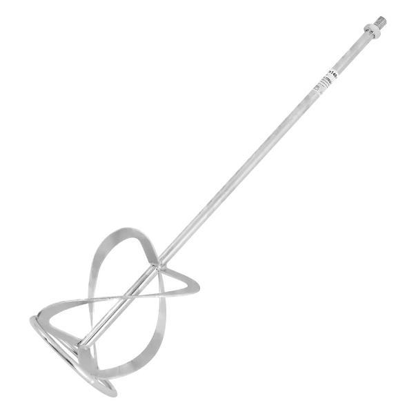 Изображение товара Венчик для строительных миксеров нет бренда Насадка-миксер для бетона M14 140x600 мм, оцинкованная сталь