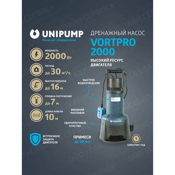 Изображение товара Насос погружной UNIPUMP VORTPRO