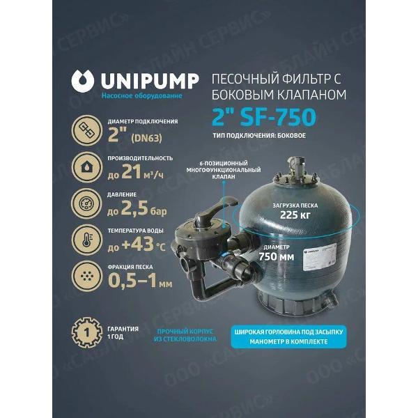Изображение товара Насос для надувного бассейна UNIPUMP sand-filter-SF750