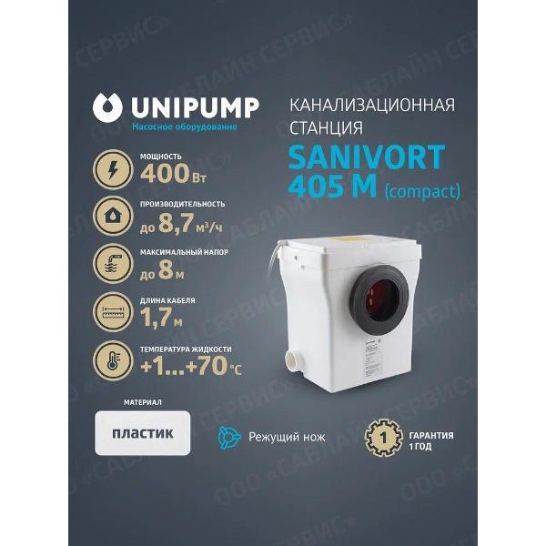 Изображение товара Насос поверхностный UNIPUMP SANIVORT_SANIVORT_белый_черный