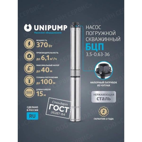 Изображение товара Насос погружной UNIPUMP SIZE_063/._120 Изображение товара Насос погружной UNIPUMP SIZE_063/._120