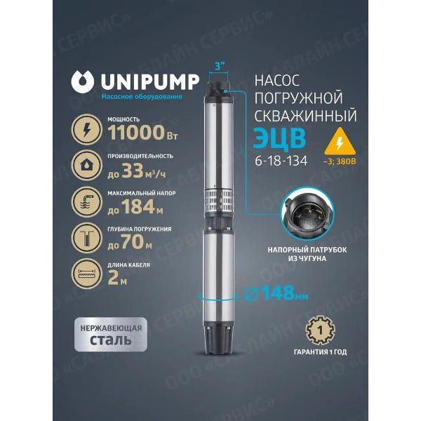 Изображение товара Насос погружной UNIPUMP Насос ЭЦВ 6/6.1_100