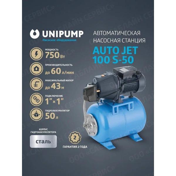 Изображение товара Насосная станция UNIPUMP JET50S2902/._темно-синий_голубой