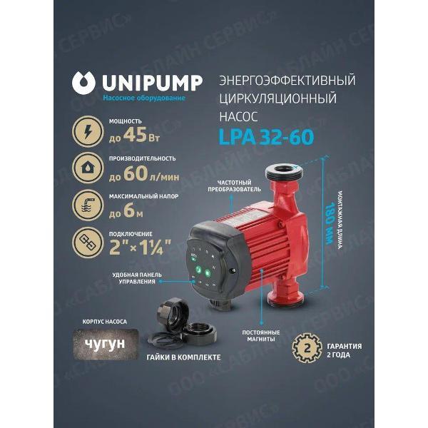 Изображение товара Насос поверхностный UNIPUMP LPA32