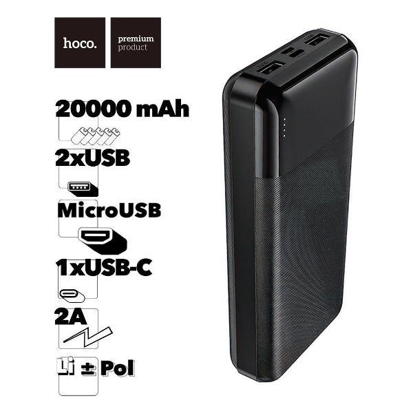 Изображение товара Портативный аккумулятор Hoco J72A Easy Travel 20000mAh, 2хUSB, 2A, Li-Pol