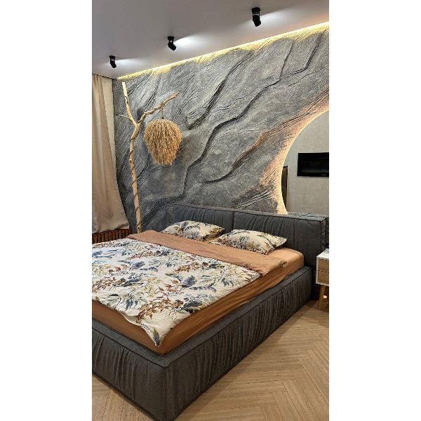 Изображение товара Кровать mebelroom 140х200 букле лофт подъемный механизм + ящики темно-серый Изображение товара Кровать mebelroom 140х200 букле лофт подъемный механизм + ящики темно-серый