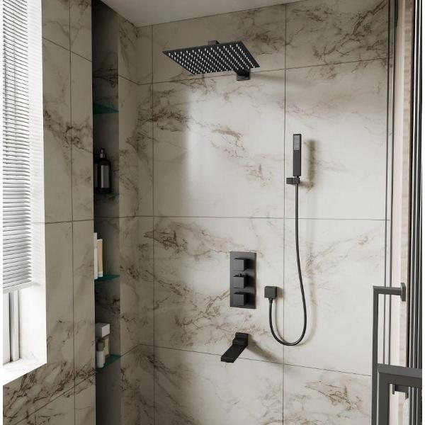 Изображение товара Душевая система D&K Душевая система встраиваемая термостатическая DA2515605A04 Изображение товара Душевая система D&K Душевая система встраиваемая термостатическая DA2515605A04