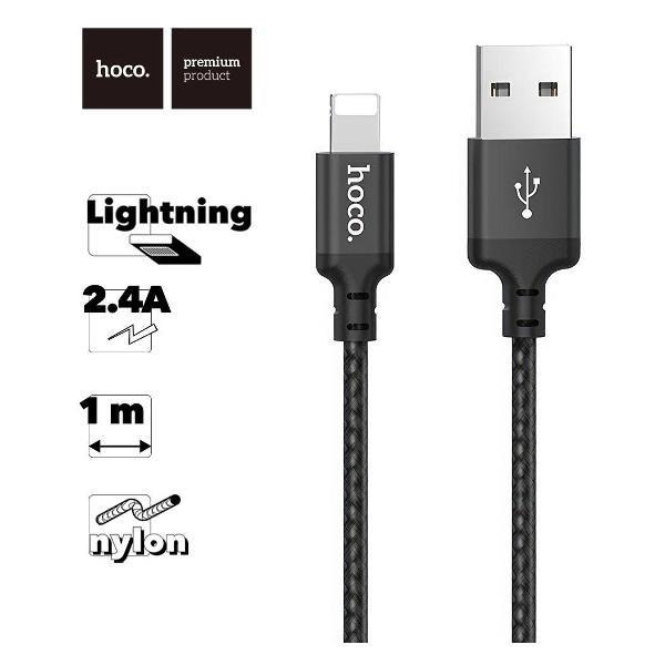 Изображение товара Кабель для смартфона, телефона Hoco X14 Times Speed Lightning 8-pin, 2.4А, 1м, нейлон