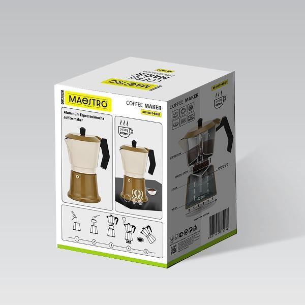 Изображение товара Кофеварка гейзерная Maestro MR-1657-9-BEIGE