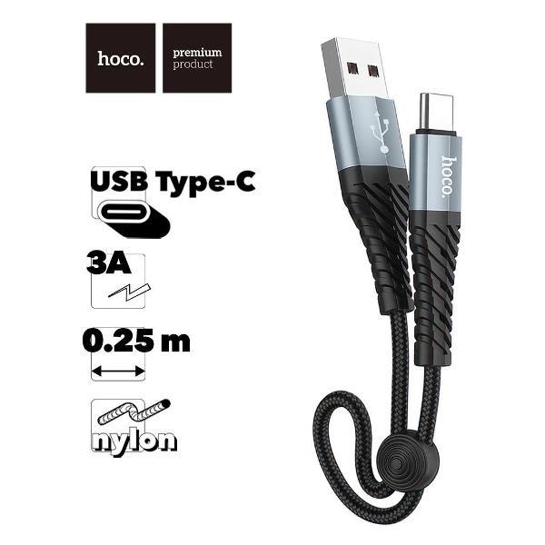 Изображение товара Кабель для смартфона, телефона Hoco X38 Cool Type-C, 3А, 0.25м, нейлон
