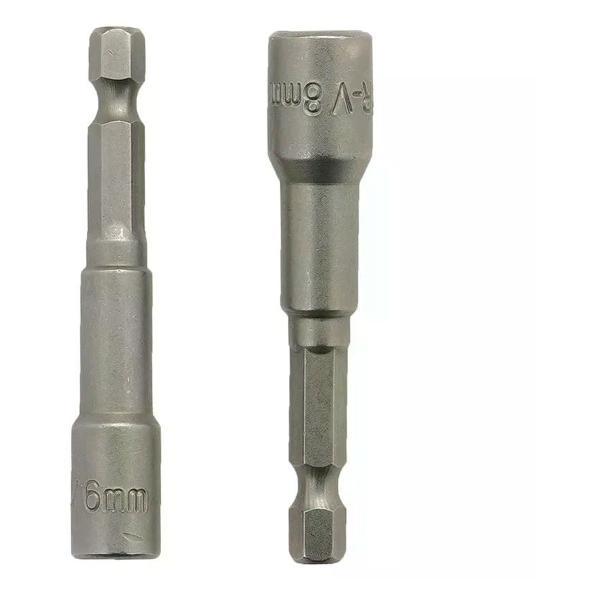 Изображение товара Шуруповерт DORN Набор магнитных головок М6, М8, 1/4", 2 шт