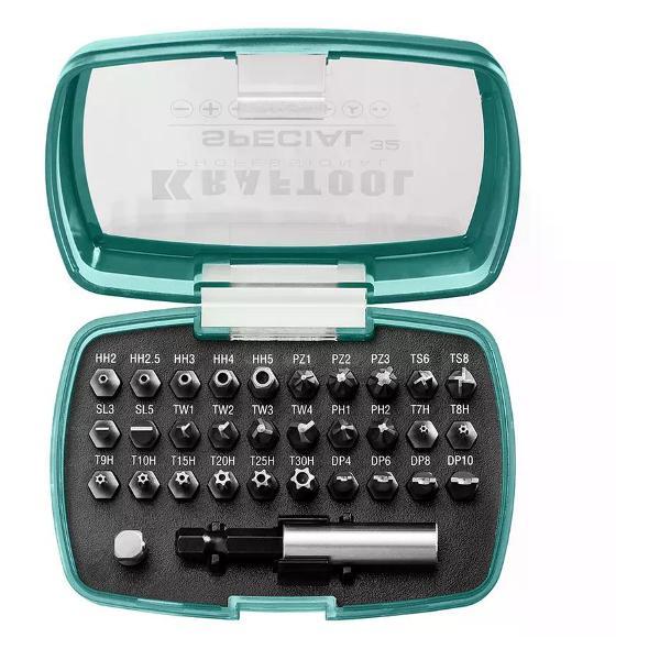 Изображение товара Шуруповерт NO NAME Набор бит для шуруповерта с магнитным держателем 32 шт