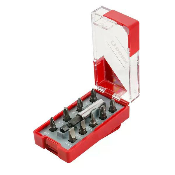 Изображение товара Шуруповерт DORN Набор бит PH, PZ, SL 10 шт 25 мм с держателем