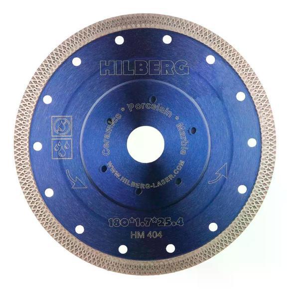 Изображение товара Круг алмазный Hilberg Алмазный диск турбо по керамограниту 180x1,7x25,4 мм