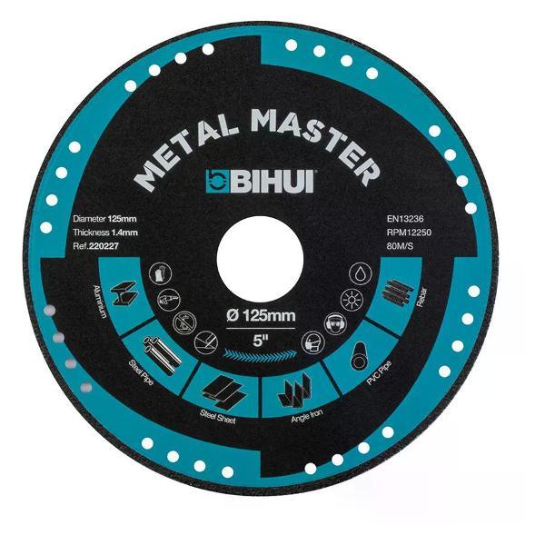 Изображение товара Круг алмазный BIHUI Алмазный диск по металлу DSBC125, 125х1,4х22,2 мм