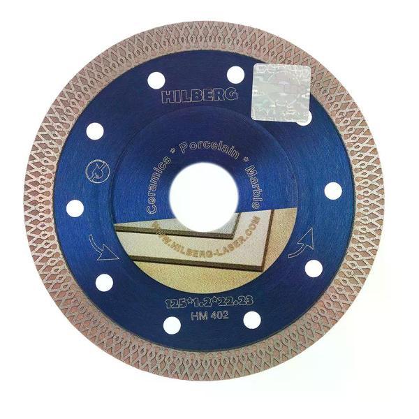 Изображение товара Круг алмазный Hilberg Алмазный диск турбо по керамограниту 125x1,2x22,2 мм