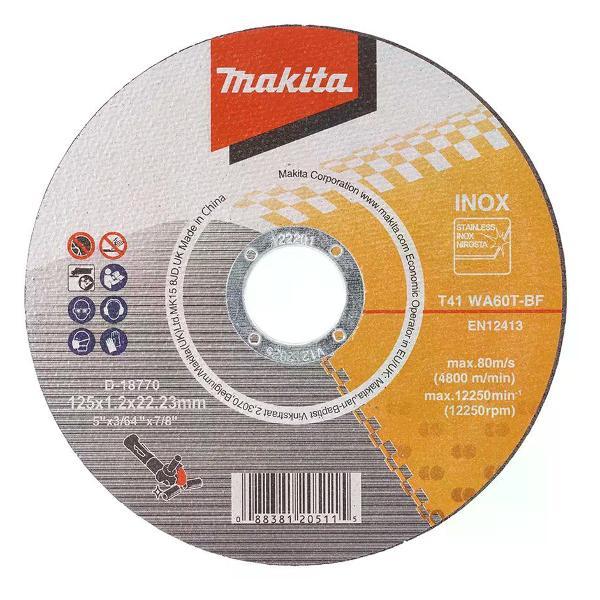 Изображение товара Диск пильный NO NAME Отрезной диск по металлу и нержавеющей стали 125х1,2х22 мм