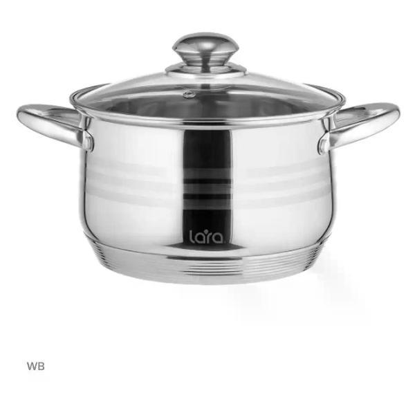 Изображение товара Кастрюля Lara Кастрюля из нержавеющей стали с крышкой