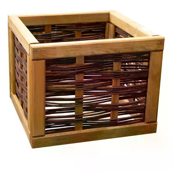 Изображение товара Клумба садовая нет бренда Клумба для цветов плетеная 45х45х35 см 70 л