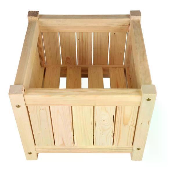 Изображение товара Клумба садовая DYATEL Клумба для цветов деревянная 47х47х40 см 85 л