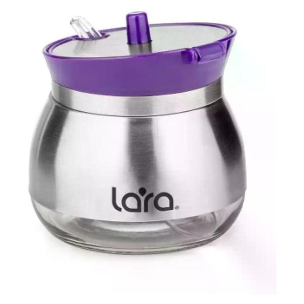 Изображение товара Набор для специй Lara Сахарница стеклянная с ложкой и дозатором