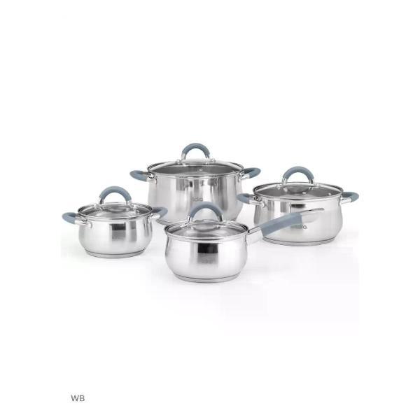 Изображение товара Набор посуды для приготовления Lara Набор кастрюль из нержавеющей стали Lara