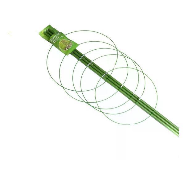 Изображение товара Опора для растений нет бренда Поддержка для растений кольцевая 5 колец h150 см Изображение товара Опора для растений нет бренда Поддержка для растений кольцевая 5 колец h150 см