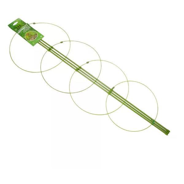 Изображение товара Опора для растений нет бренда Поддержка для растений кольцевая 4 кольца h120 см