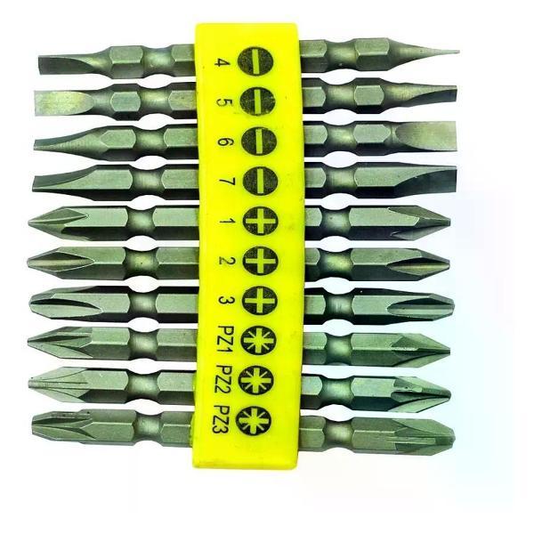 Изображение товара Шуруповерт Biber Набор бит 84942 10 предметов