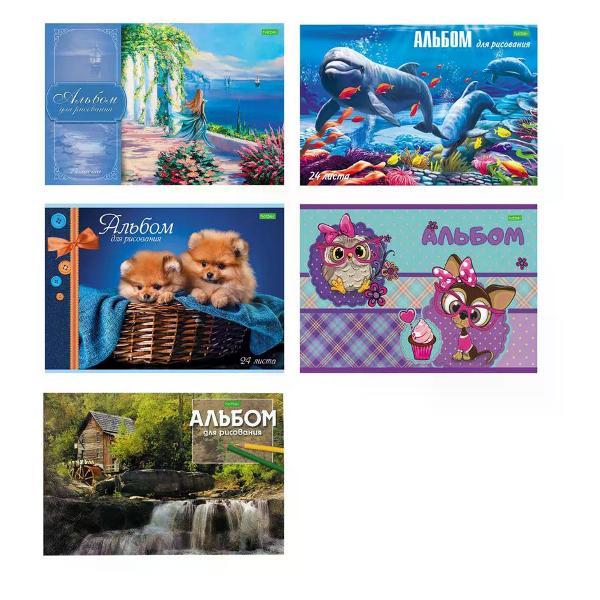 Изображение товара Наклейка для творчества Hatber Альбом для рисования А4 24 листа 1 шт