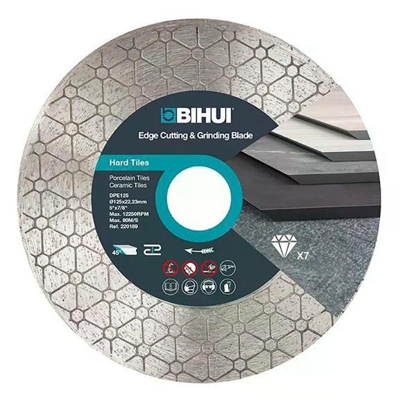 Изображение товара Круг алмазный BIHUI Алмазный диск по керамограниту DPE125, 125x2,0x22,2 мм