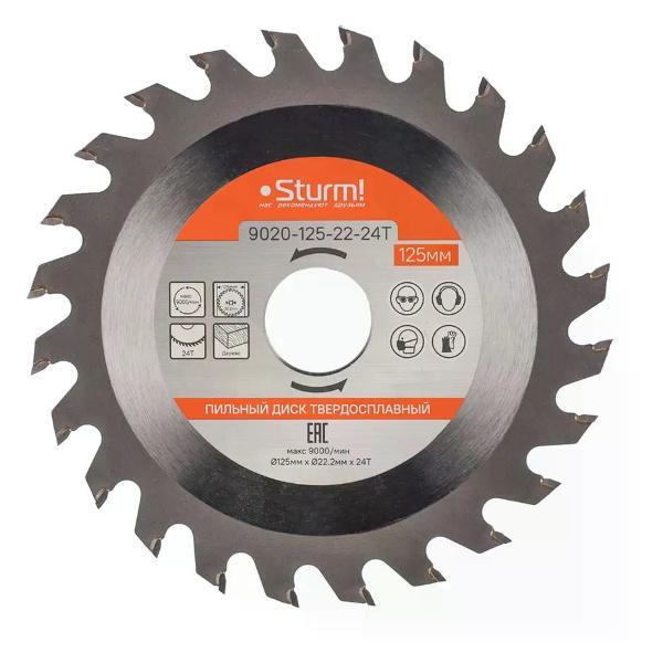 Изображение товара Диск пильный Sturm! Пильный диск по дереву 125х22,2 мм 24 зуба для пилы CS5012MS