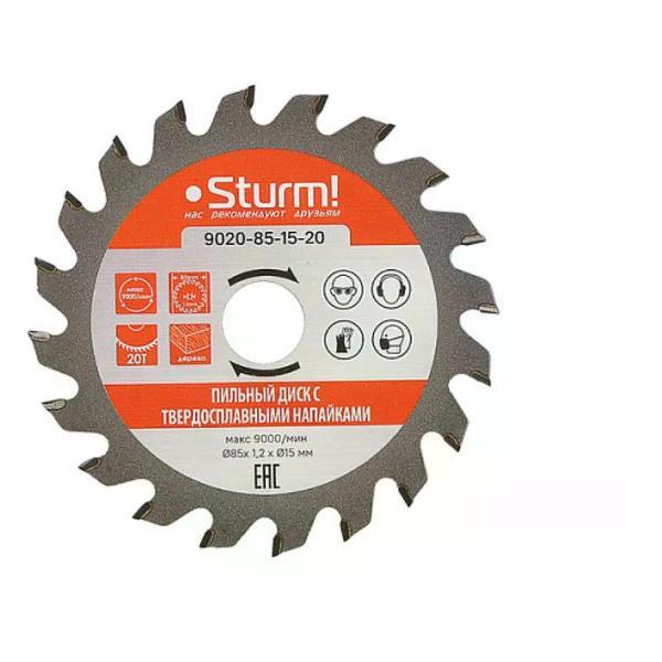 Изображение товара Диск пильный Sturm! Пильный диск по дереву CCS1285 85х15 мм 20 зубьев