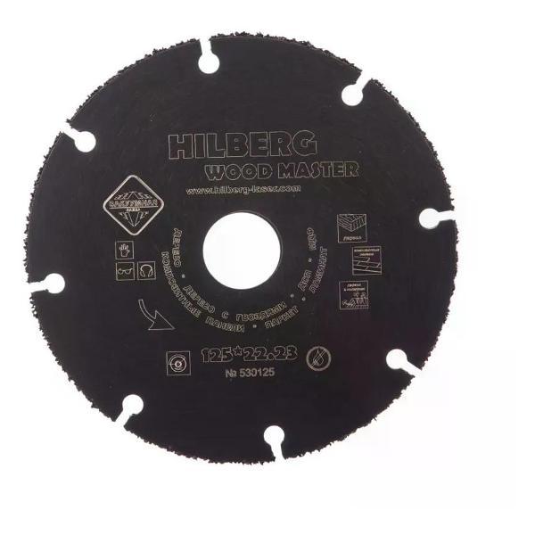 Изображение товара Диск пильный Hilberg Отрезной диск по дереву Super Wood 125х22,2 мм для УШМ