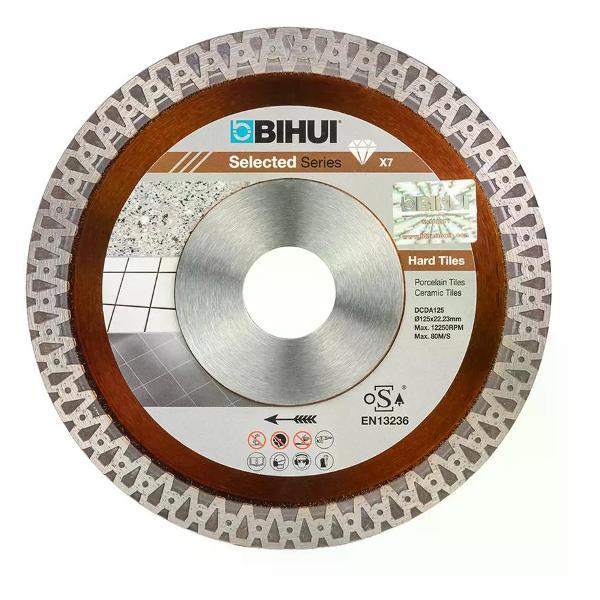 Изображение товара Круг алмазный BIHUI Алмазный диск турбо по керамограниту 125x1,2x22,2 мм