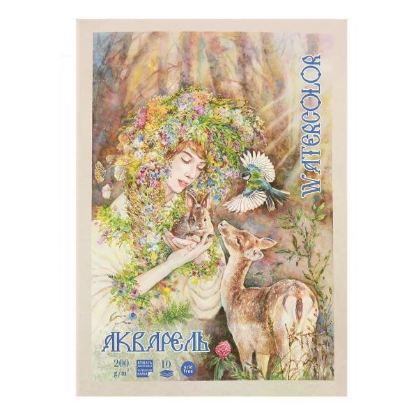 Изображение товара Копировальная бумага Луч Бумага для акварели А4 10 листов