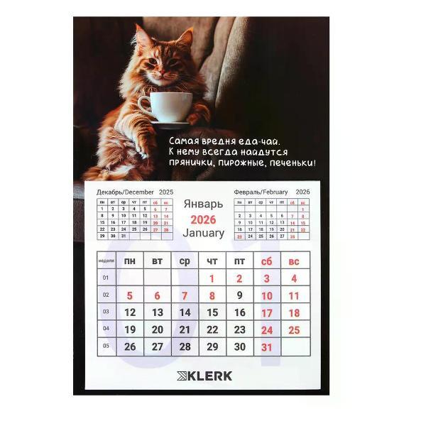 Изображение товара Адвент календарь нет бренда Календарь 2026г, настенный магнитный