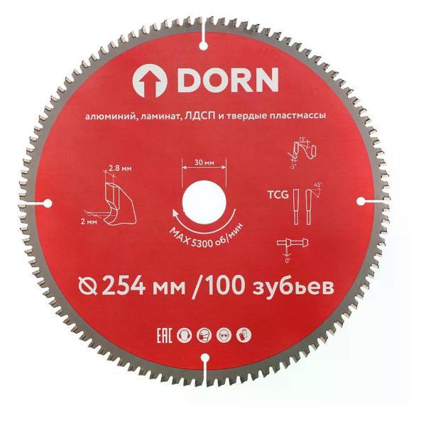 Изображение товара Диск пильный DORN Пильный диск по дереву MULTI Line 254х30 мм 100 зубьев