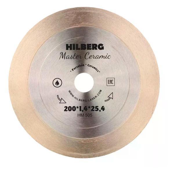 Изображение товара Круг алмазный Hilberg Алмазный диск по керамограниту рез под 45# 200x1,4x25,4 мм